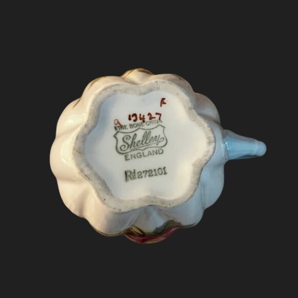 Vintage Shelley Fine Bone China Creamer – Pink & Yellow Floral - Picture 2 of 3